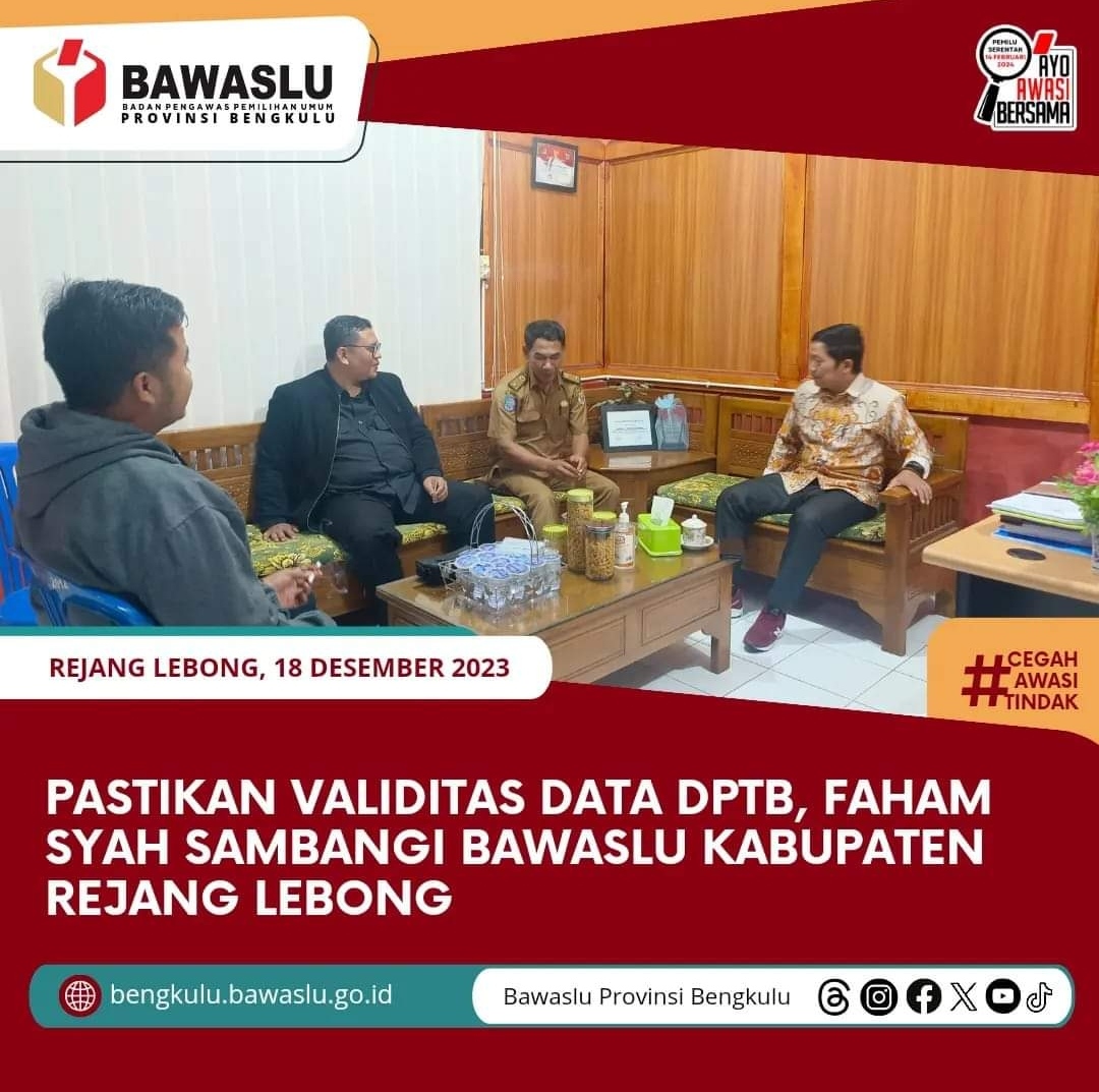 TIM HUMAS BAWASLU PROVINSI BENGKULU