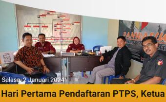 Ketua dan Anggota Bawaslu Kabupaten Rejang Lebong Melakukan monitoring Pendaftaran PTPS
