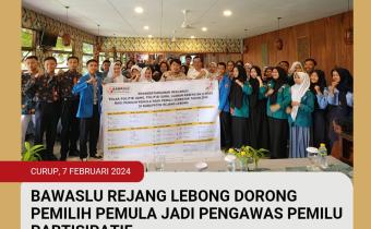 BAWASLU REJANG LEBONG DORONG PEMILIH PEMULA JADI PENGAWAS PEMILU PARTISIFATIF