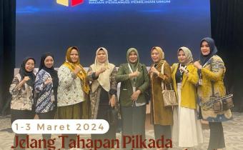 Staf Bawaslu Kabupaten Rejang Lebong ikuti giat Evaluasi Kehumasan Pemilu 2024